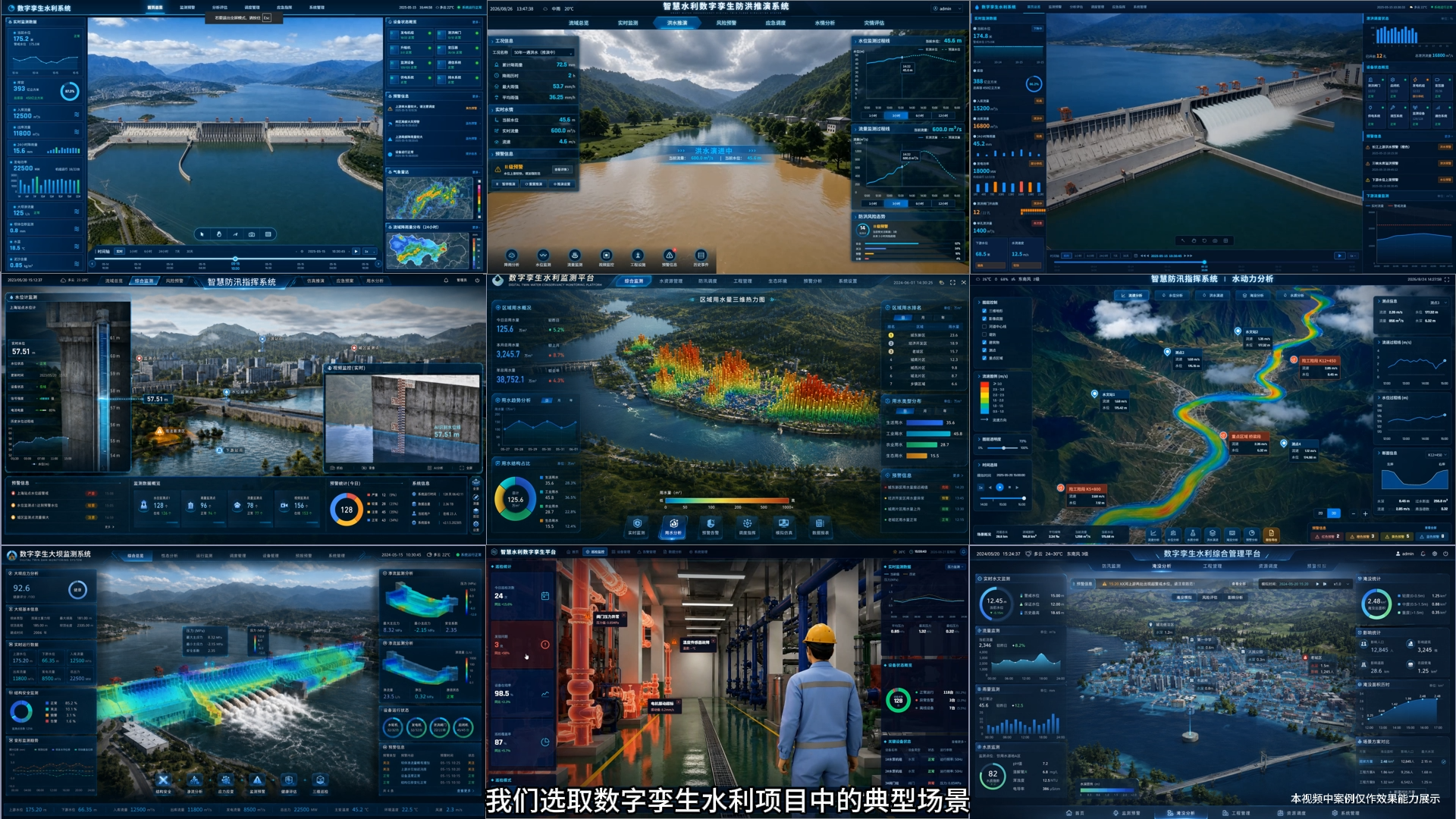 水利项目典型场景概览